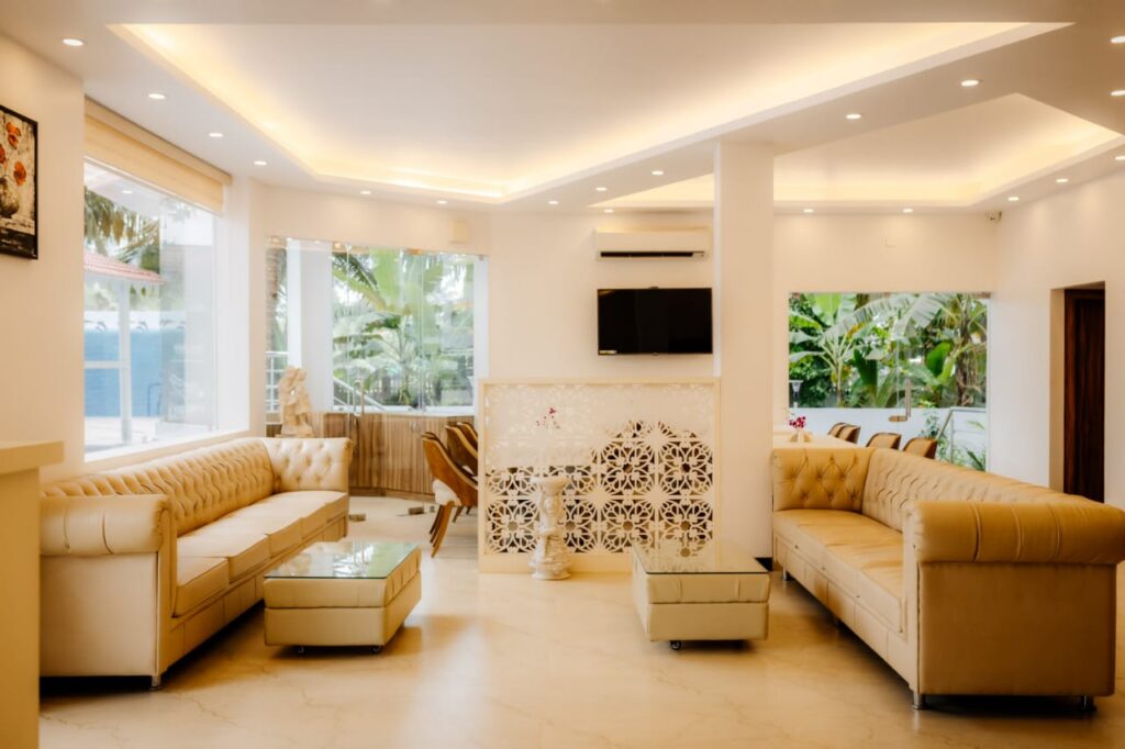 krishna resort spa goa reception